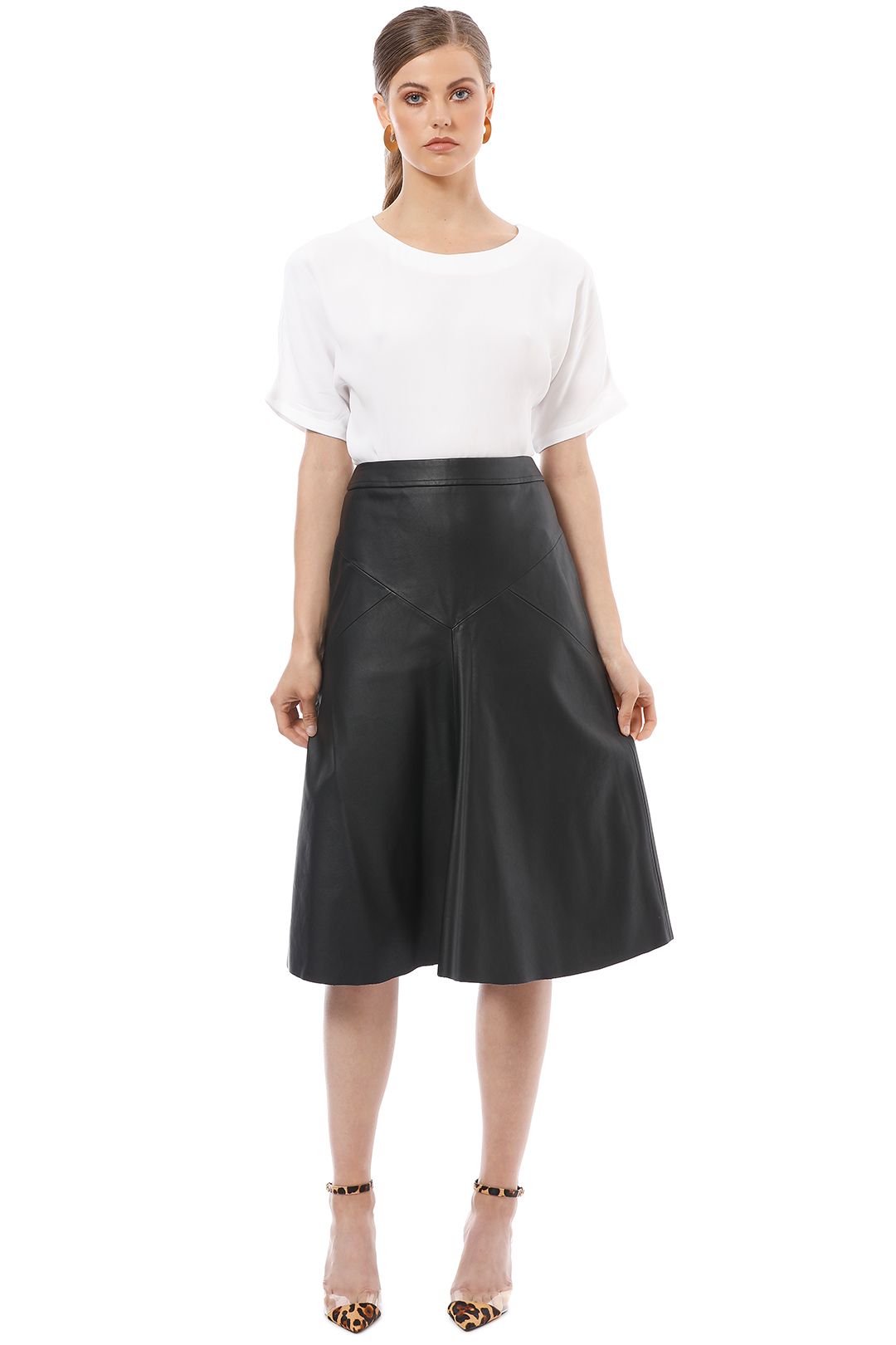 Saba - Ashley Midi Skirt - Black - Front