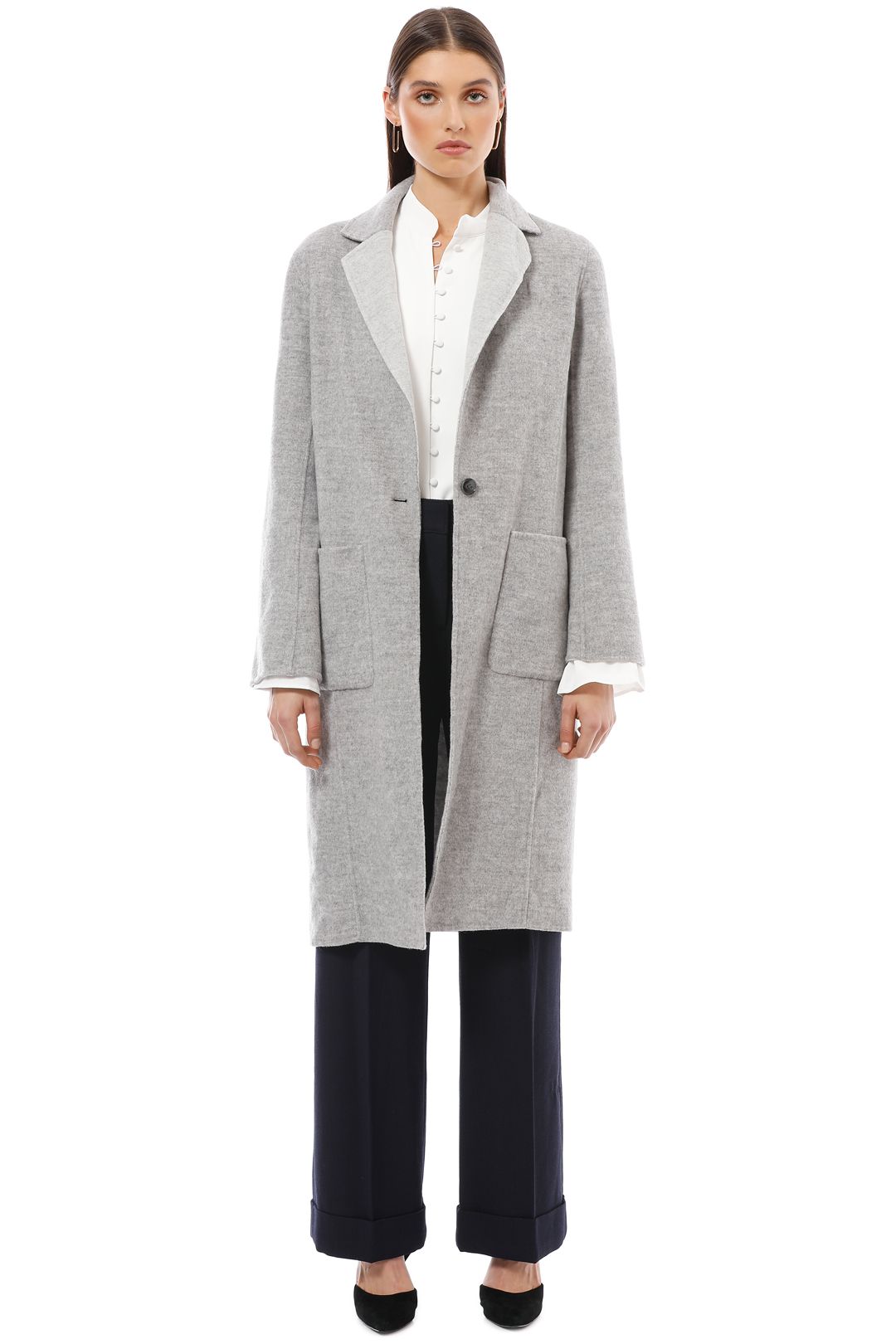 Saba - Kayla Reversible Coat - Grey - Front