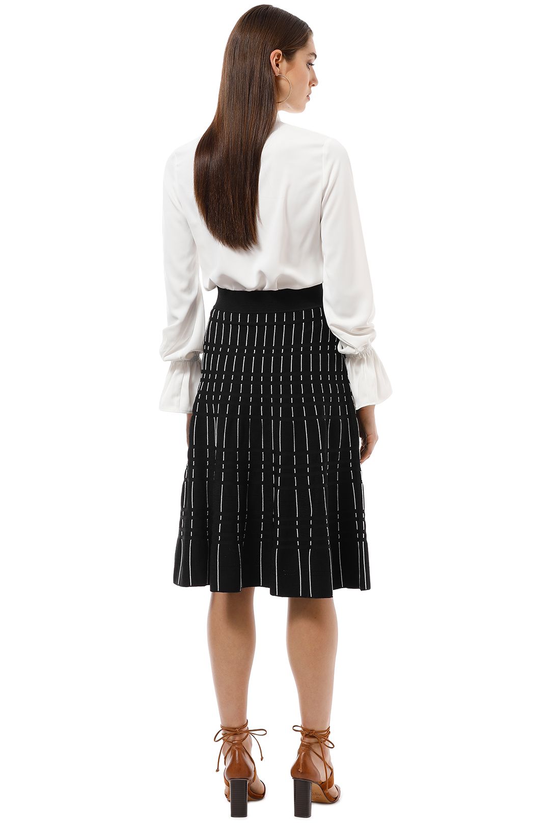 Saba - Milly Milano Skirt - Black White - Back