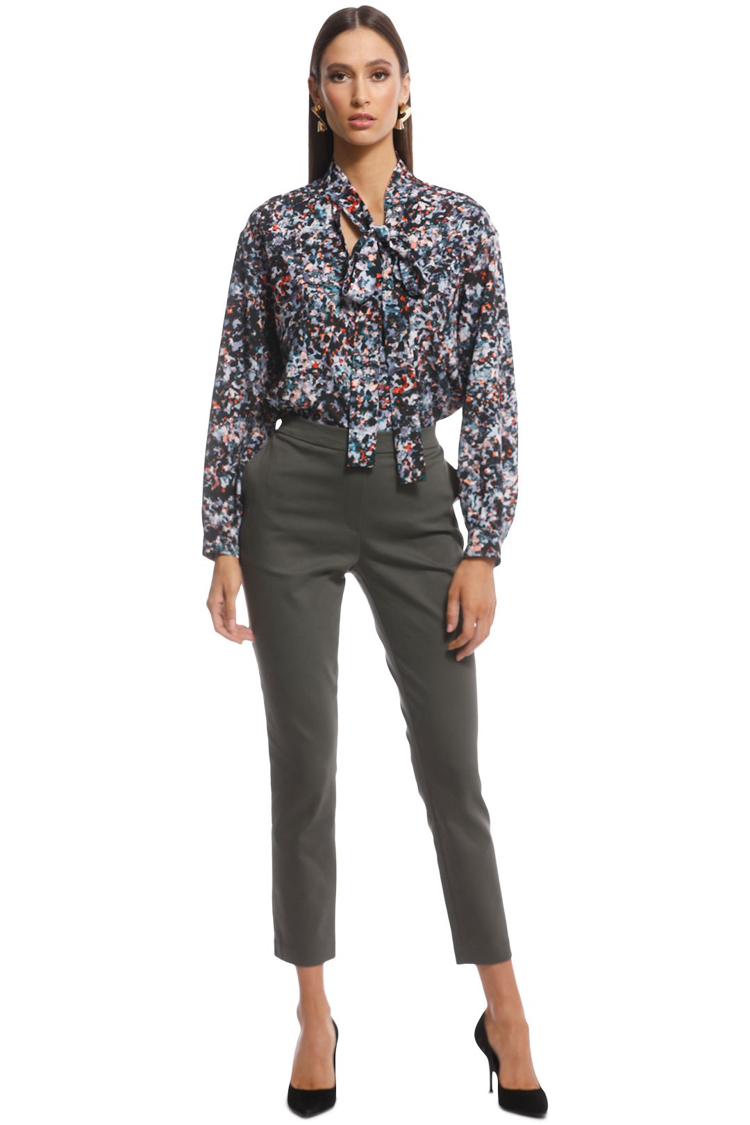 Saba - Tia Pull On Pant - Military - Front