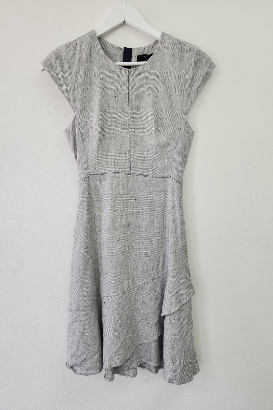 Saba - Gray Janie Ruffled Mini Dress