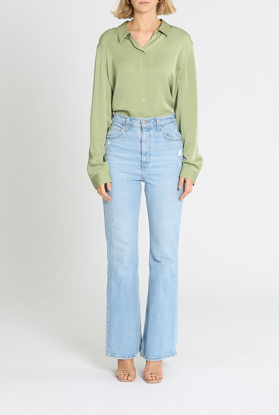Saba Sam Silk Shirt Green