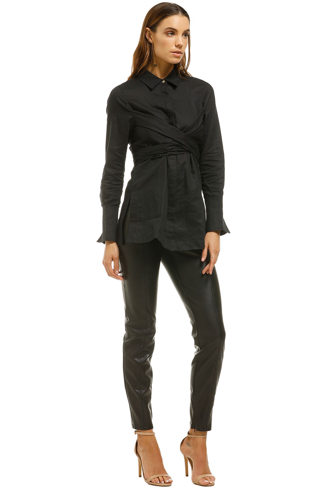 Saints-The-Label-Rhodes-Tie-Shirt-Black-Side