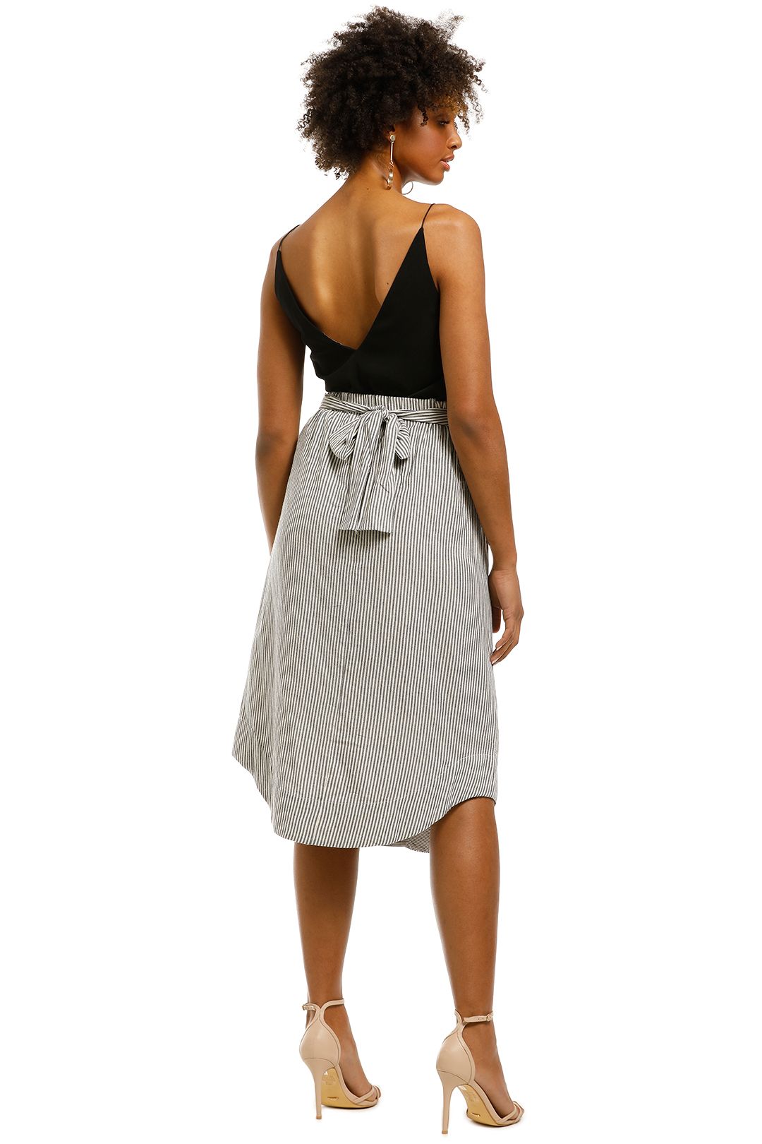 Saints-The-Label-Rowling-Skirt-Navy-Stripe-Back