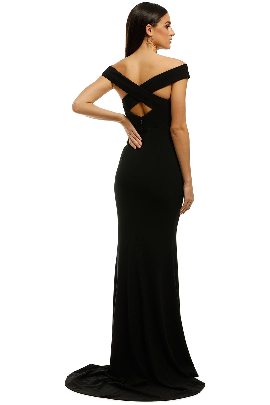 Thompson Gown in Black by Samantha Rose for Hire | GlamCorner