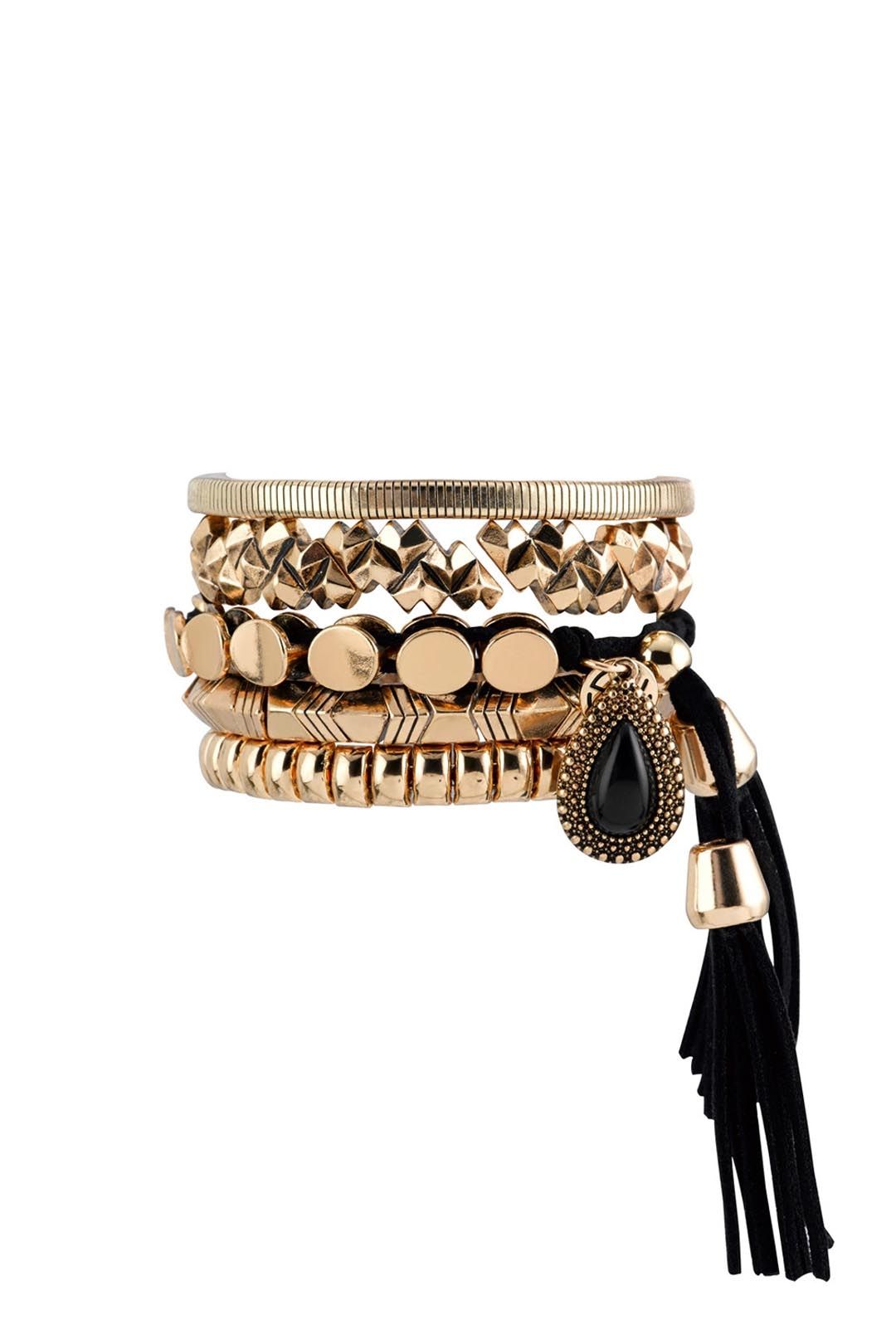 Samantha Wills - Midnight Rendezvous Bracelet Set - Gold - Front
