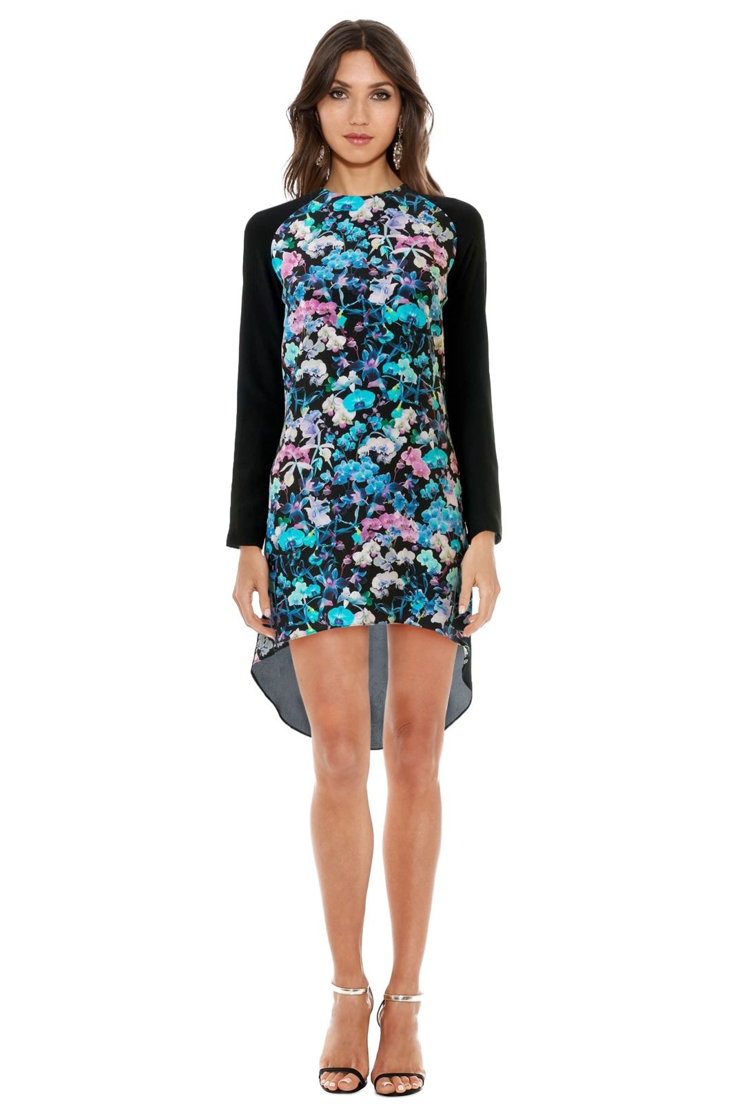 Sara Phillips - Olivia Dress - Teal Prints - Front