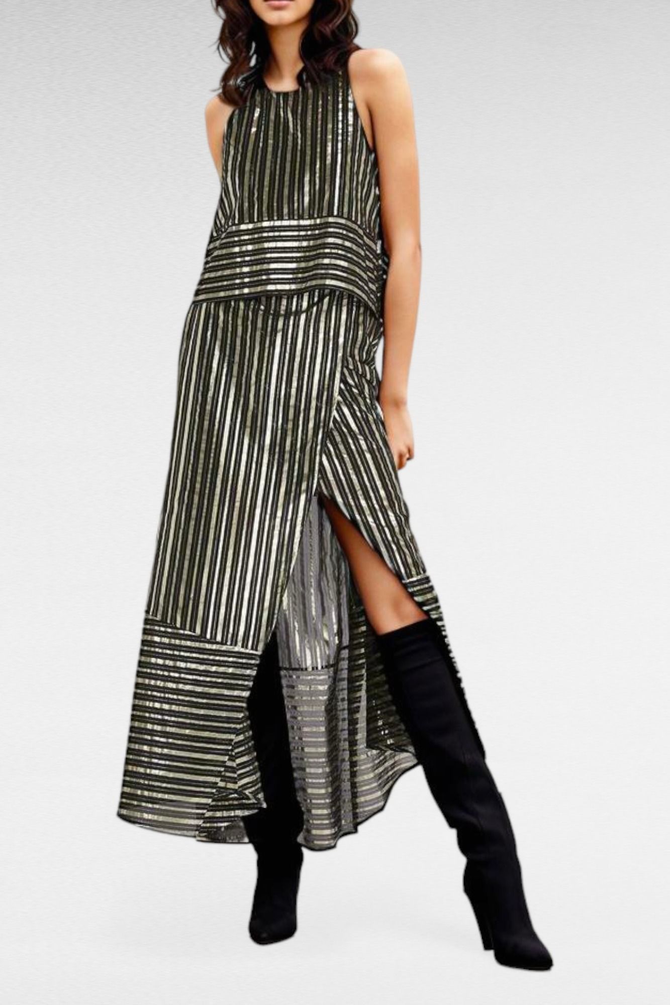 Robe Cocktail Noire Brodée Sass & Bide - Taille 42/EU, 12/UK, Occasion Excellent état