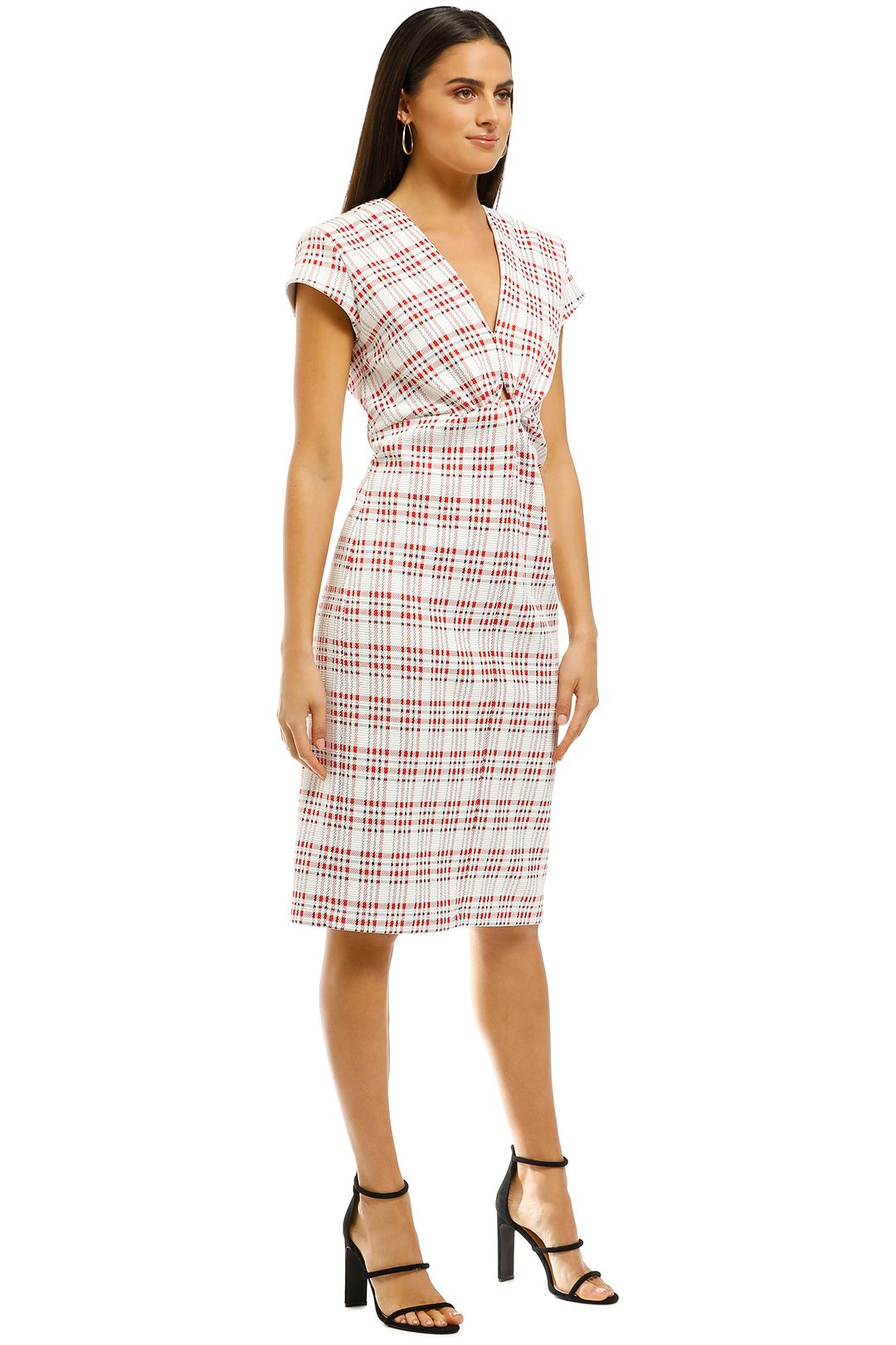 Plaid Turban Dress by Scanlan Theodore for Hire GlamCorner