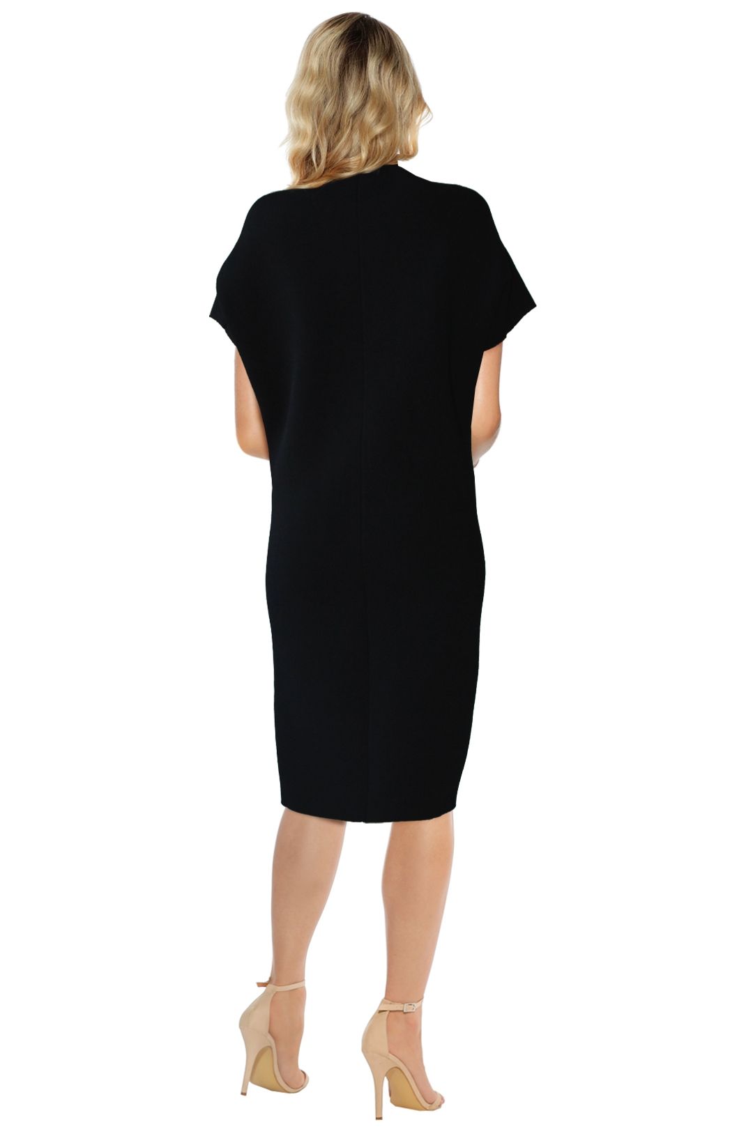 scanlan theodore crepe knit gown black
