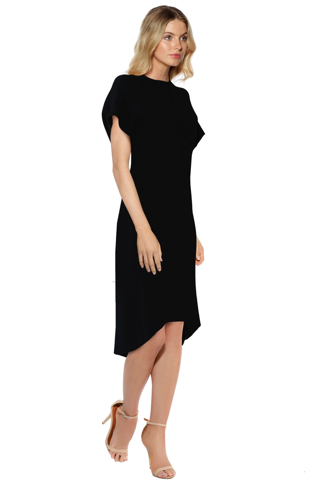 scanlan theodore crepe knit gown black
