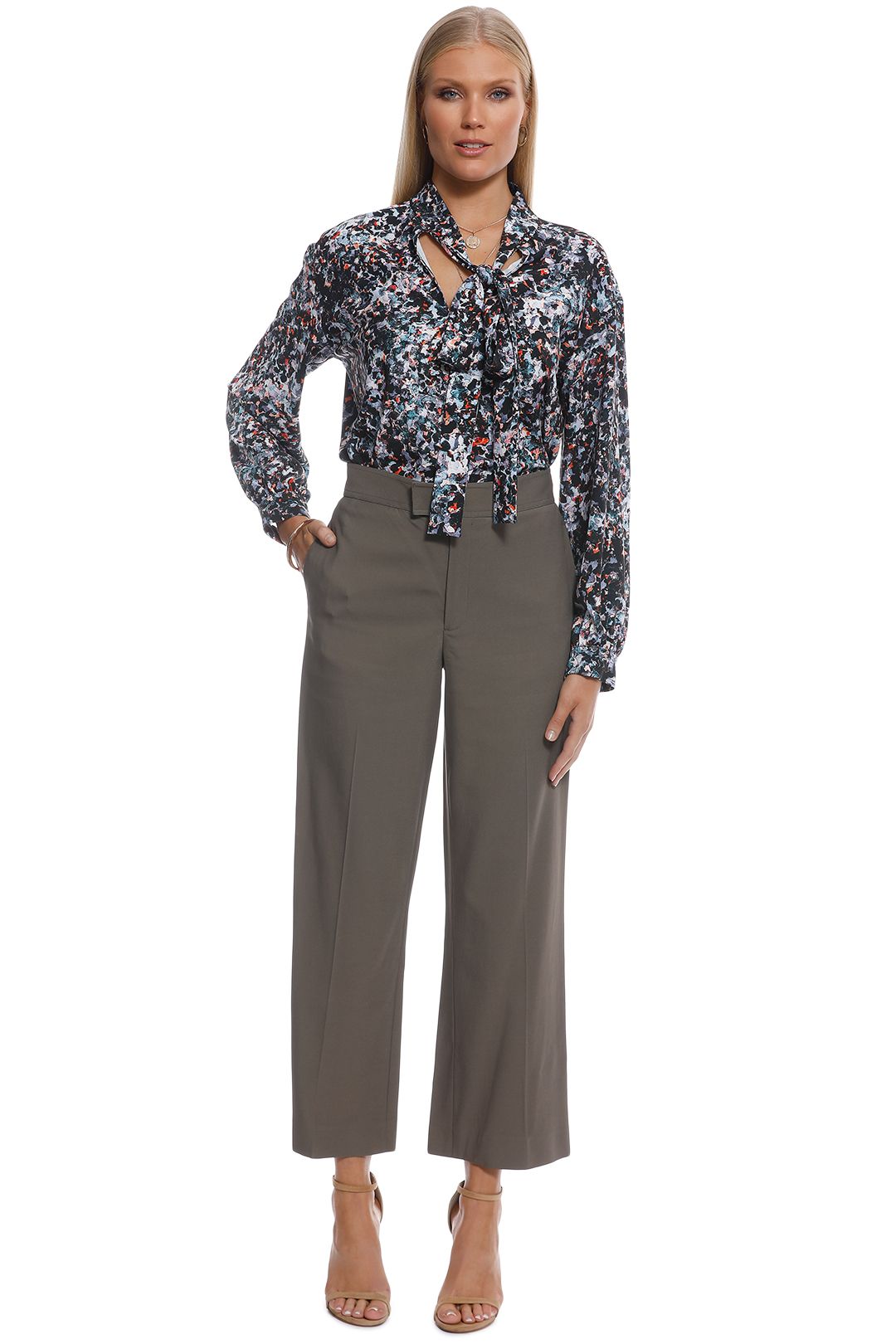Scanlan Theodore - Stormy Print Blouse -Multi - Front