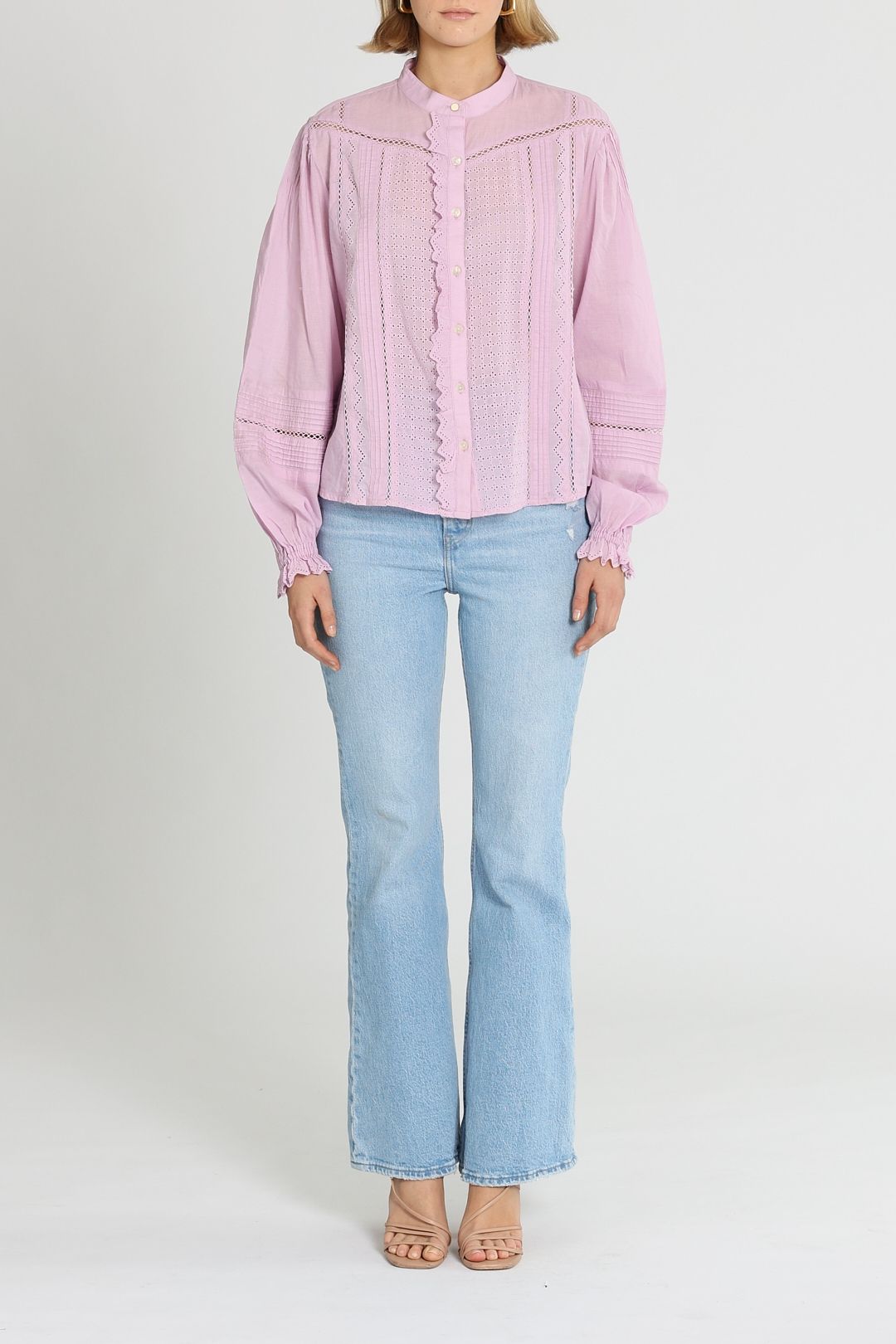 Scotch & Soda Cotton Broderie Shirt