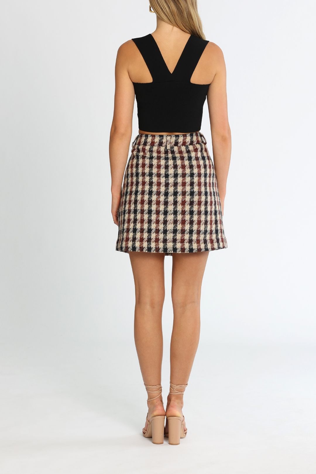 Scotch & Soda Tweed Mini Skirt Combo V Flared