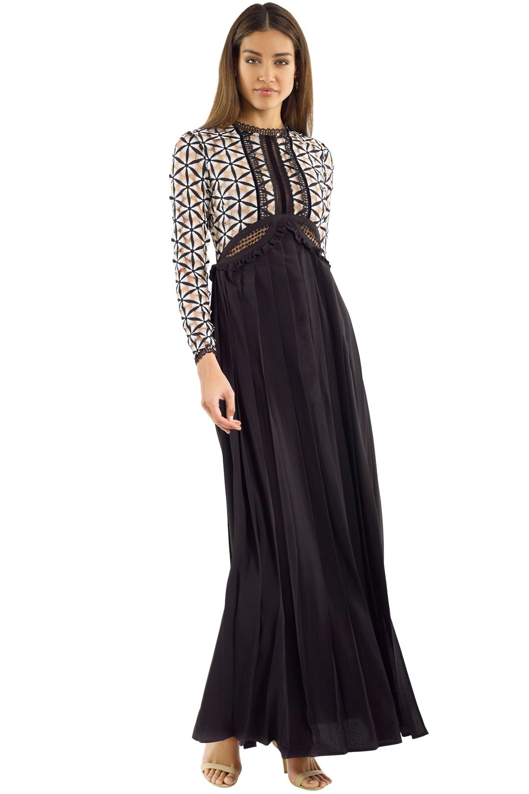 Guipure Maxi Dress by Self Portrait for Hire | GlamCorner