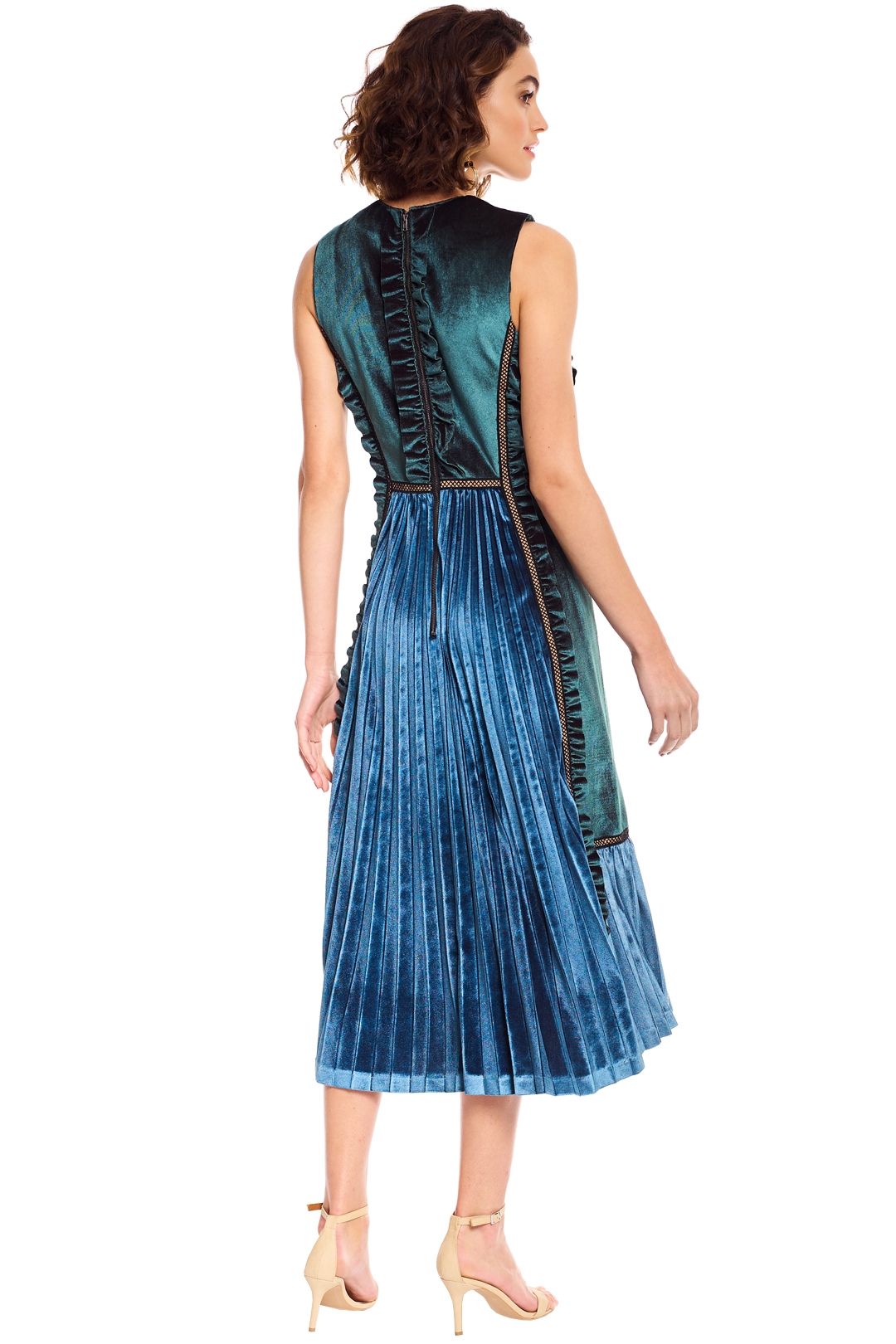 Two tone velvet dress Sale