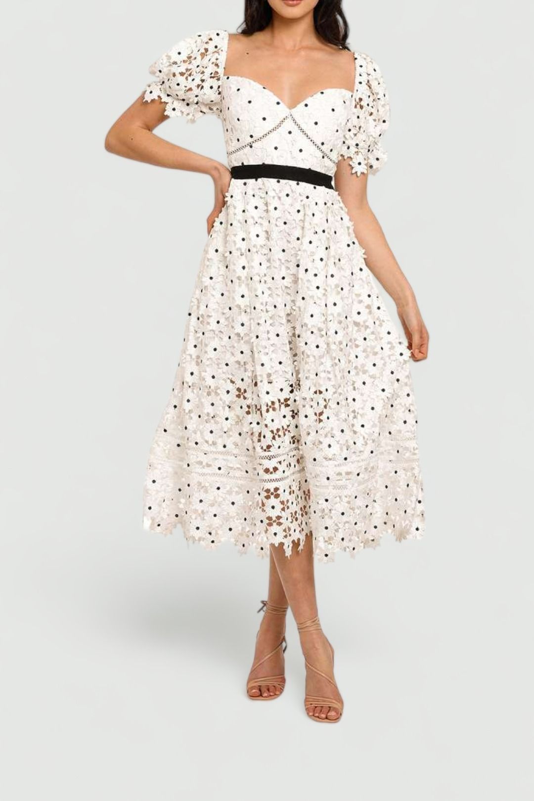 Modest 2 Pieces Top and Skirt Ivory Women's Midi Length Vacation Dresses