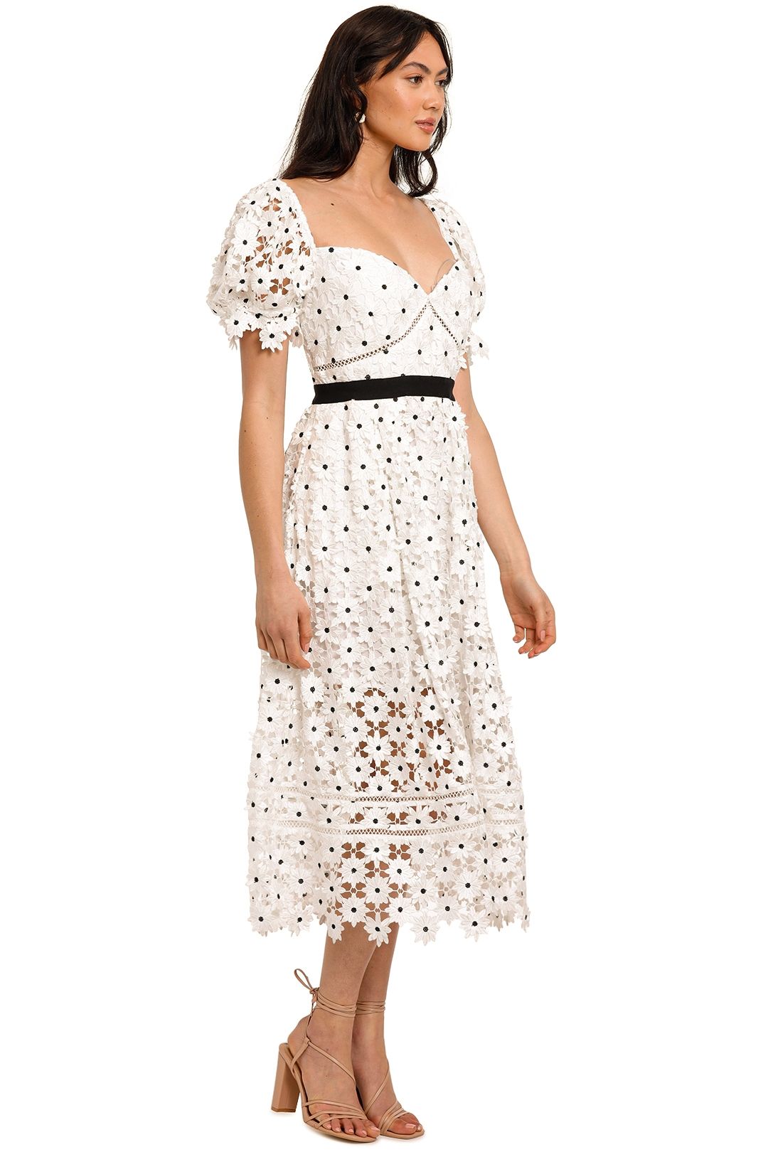 Hire Daisy Lace Midi Dress Self Portrait GlamCorner
