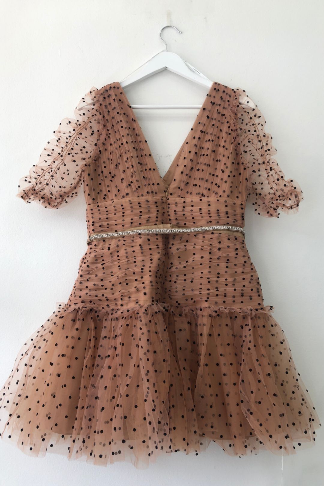 Dotted Tulle Mini Dress