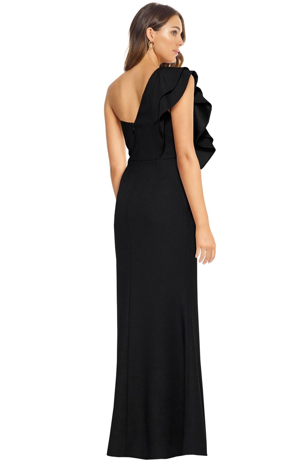 Free Fall Maxi Gown in Black by Sheike for Rent | GlamCorner
