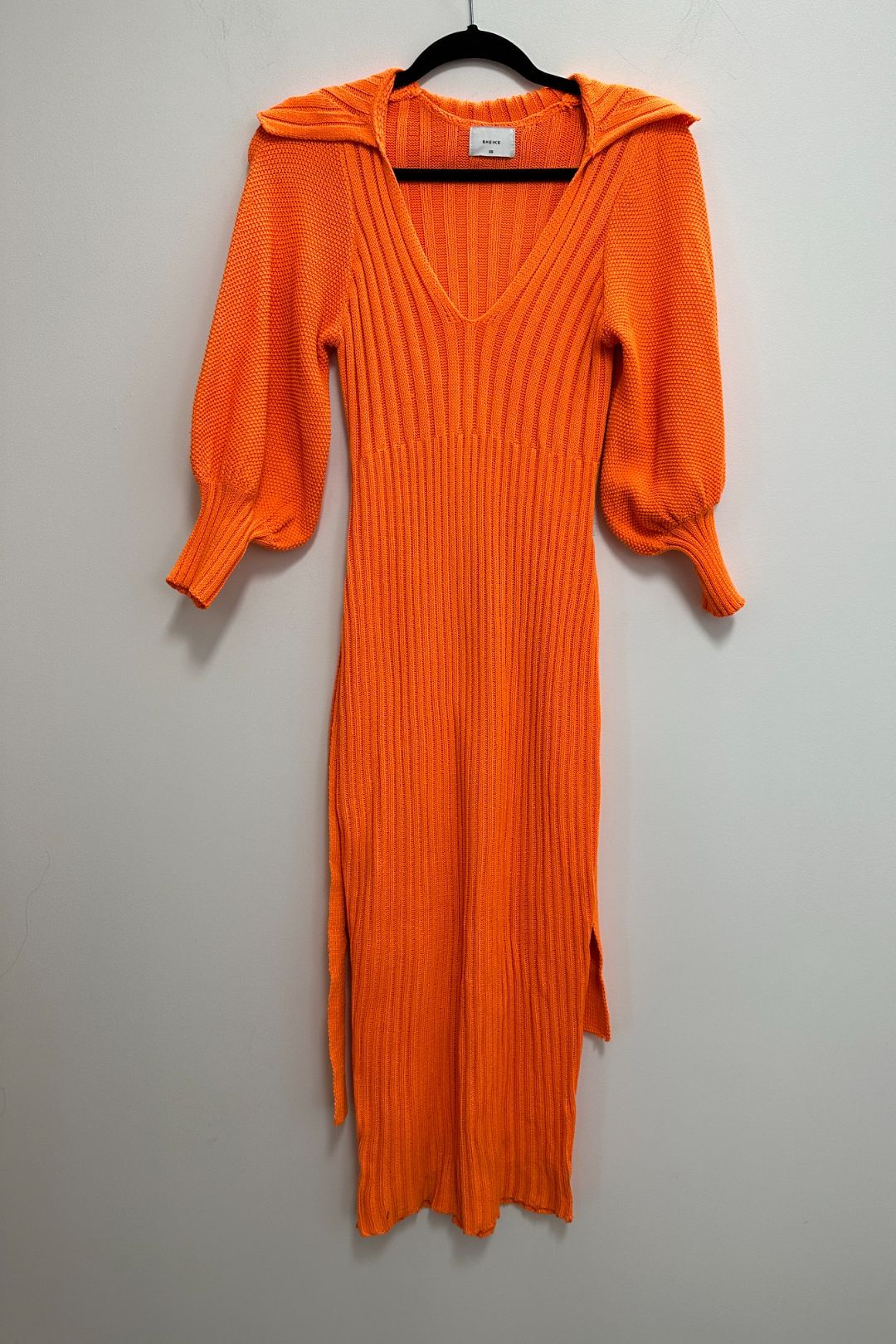 Sheike Lillian Knit Midi Dress in Orange