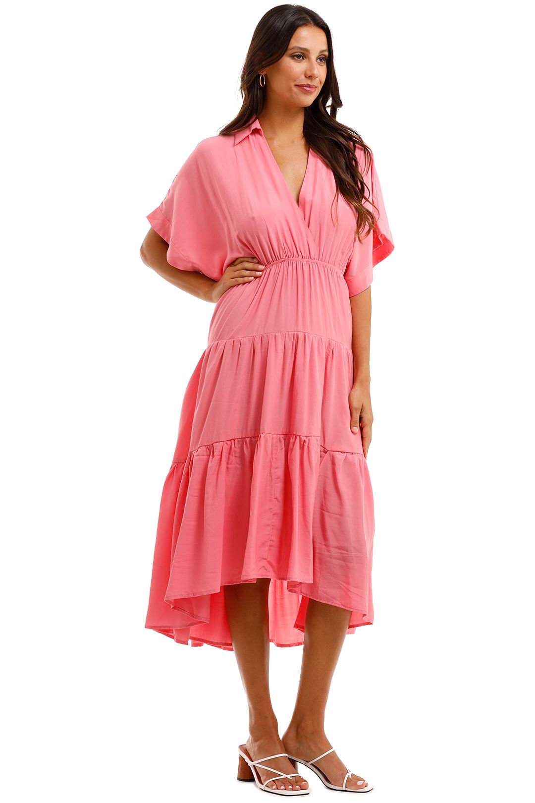 Sheike Sundays Dress Pink Tiered Skirt