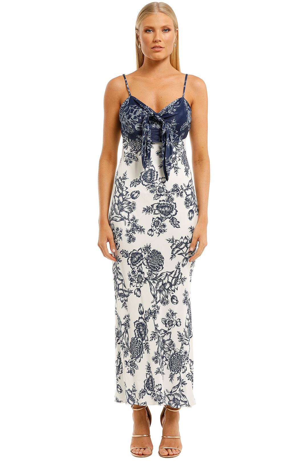 Image of Shona Joy - Arcadia Tie Front Bias Slip Dress