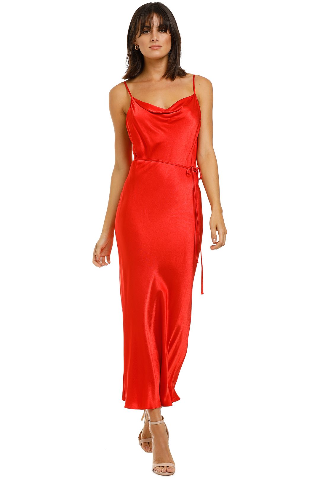 Shona-Joy-Bias-Slip-Dress-Red-Front