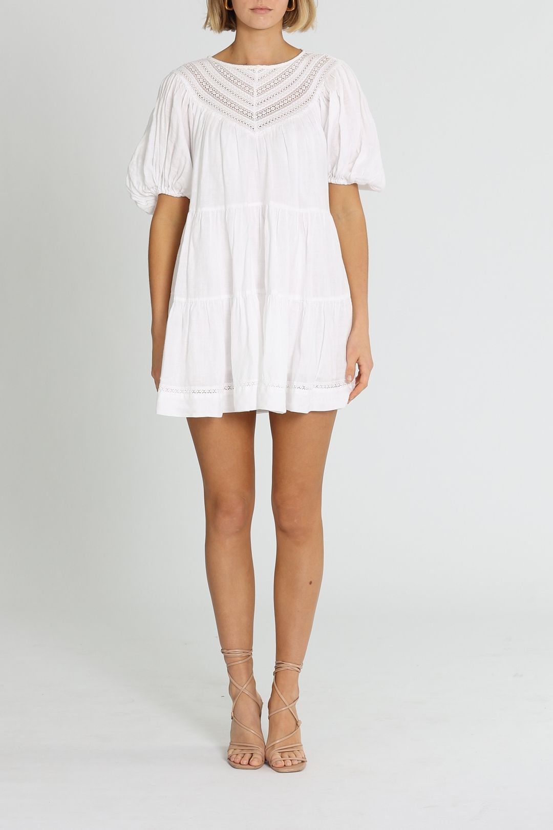 Shona Joy Adriana Mini Dress White