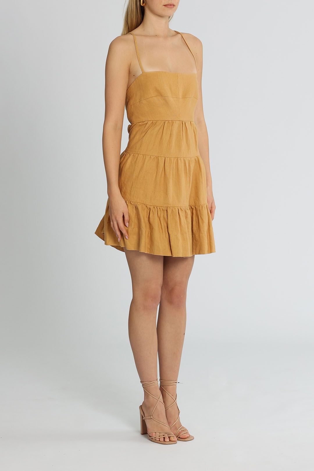 Shona Joy Aria Tiered Mini Dress Sleeveless