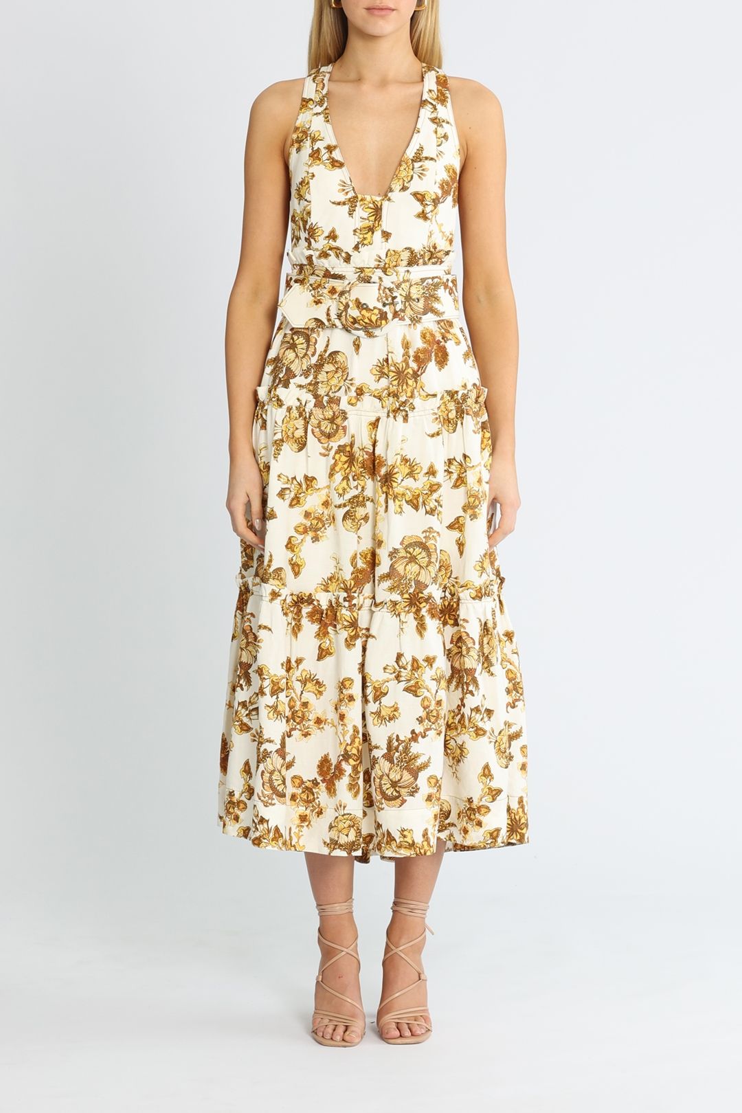 Image of Shona Joy - Bella Tiered Midi Dress