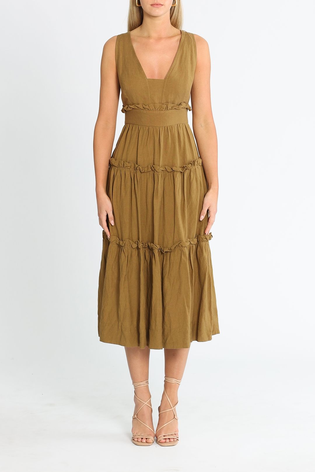 Hire Juliana Ruffle Midi Shona Joy GlamCorner