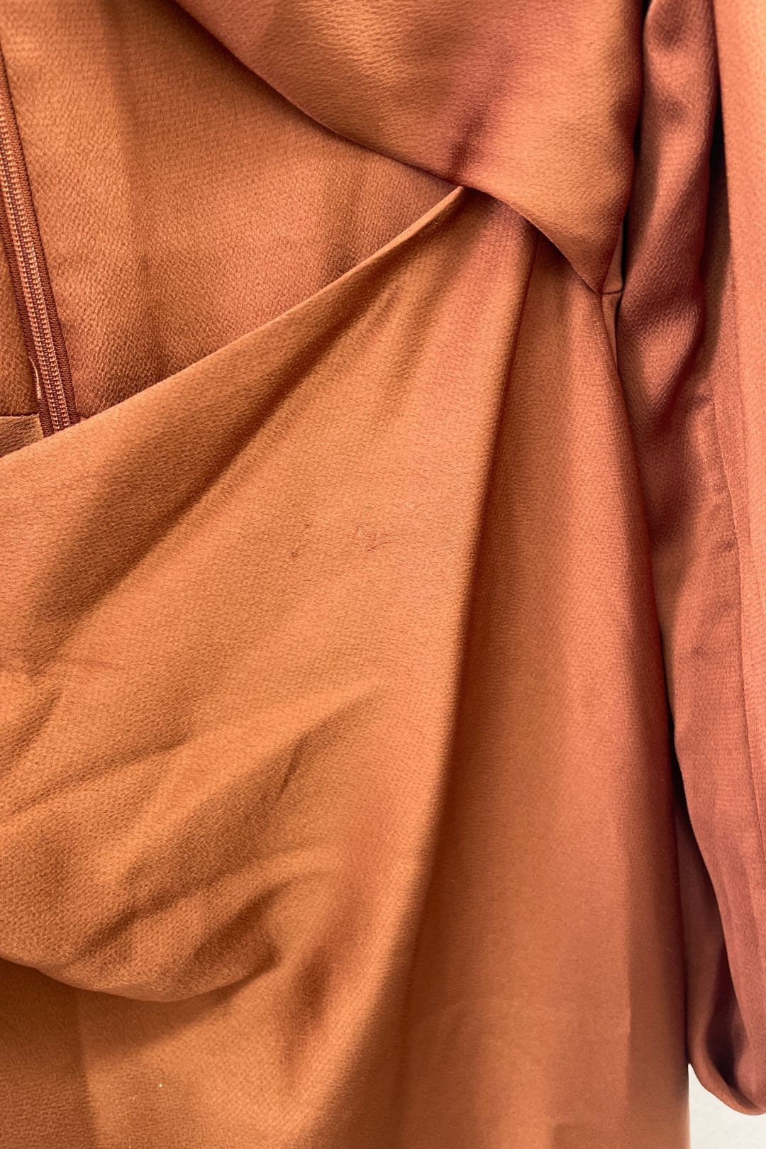Shona Joy - Luxe Twist Front Copper Midi Dress 