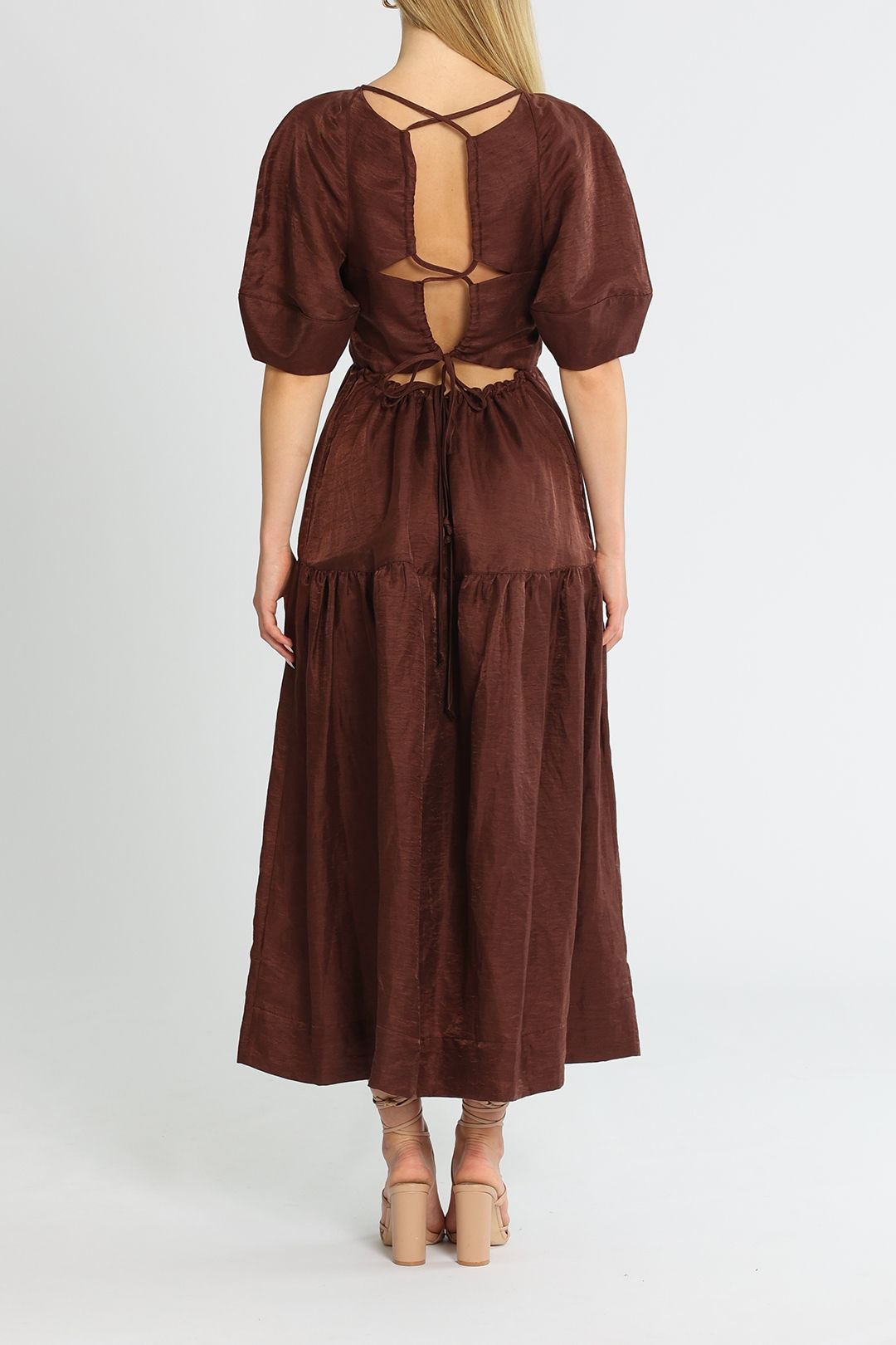 Shona Joy Marlene Midi Dress Backless