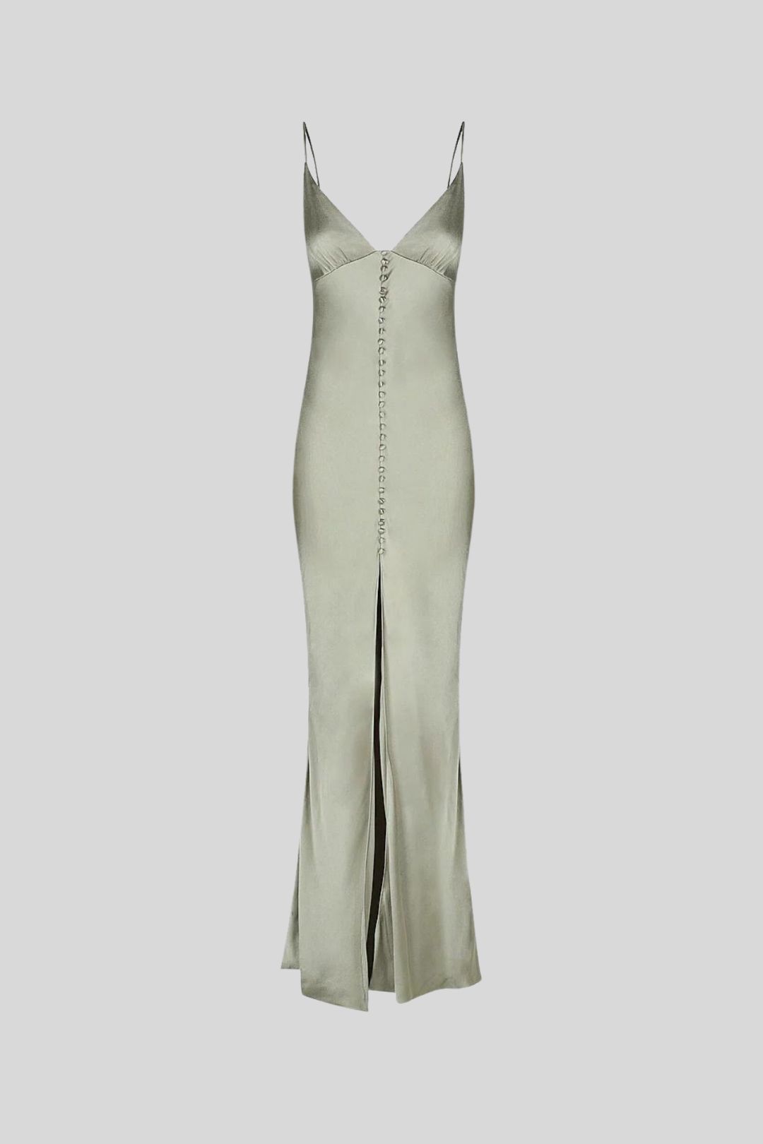 La Lune Bias Slip Dress Sage