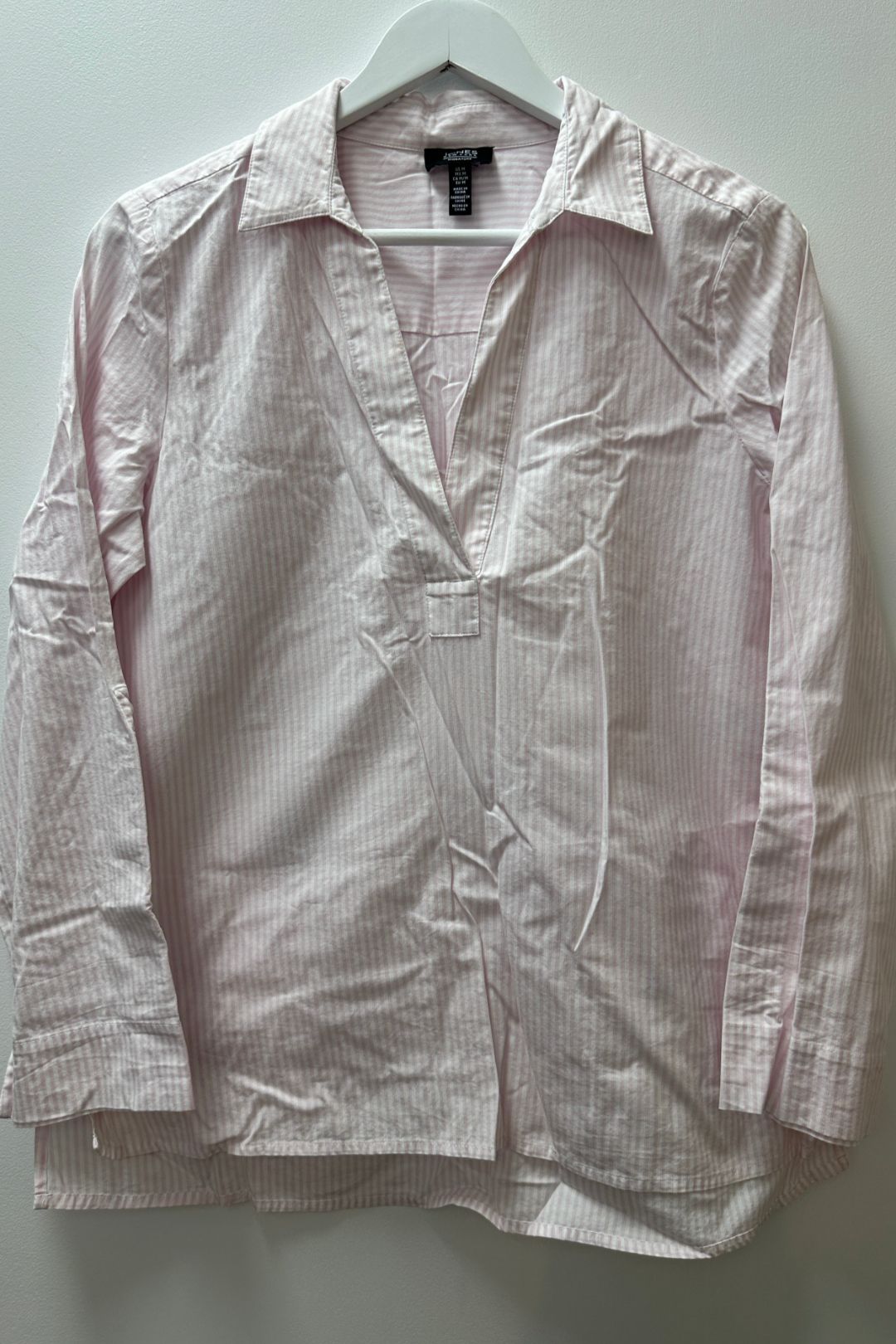 Jones New York Signature Long Sleeve Blouse in Pink