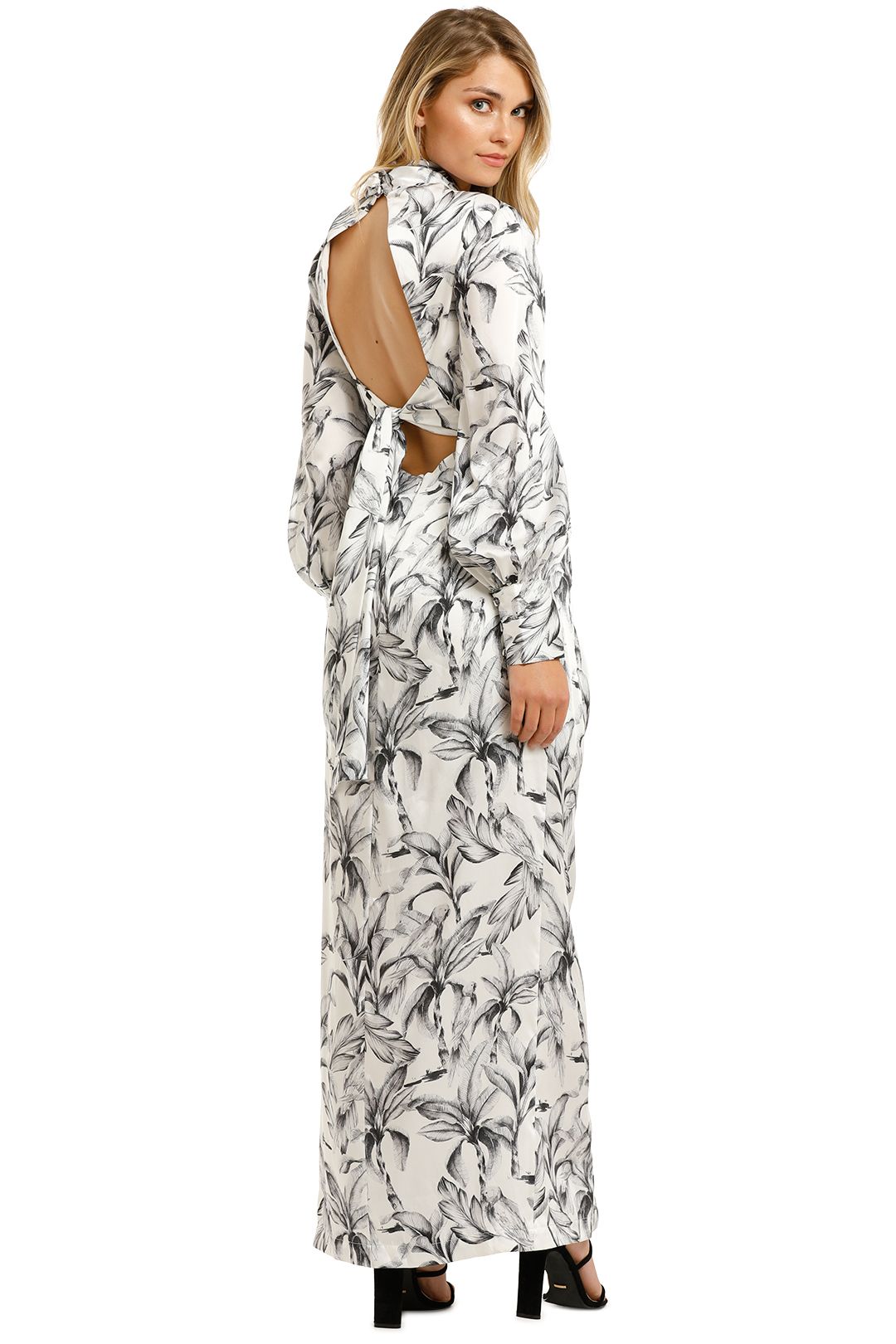 Significant-Other-Claribell-Dress-Monochrome-Palm-Back