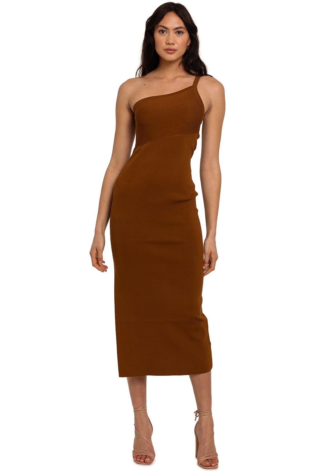 Significant Other Alicia Knit Dress Chocolate midi