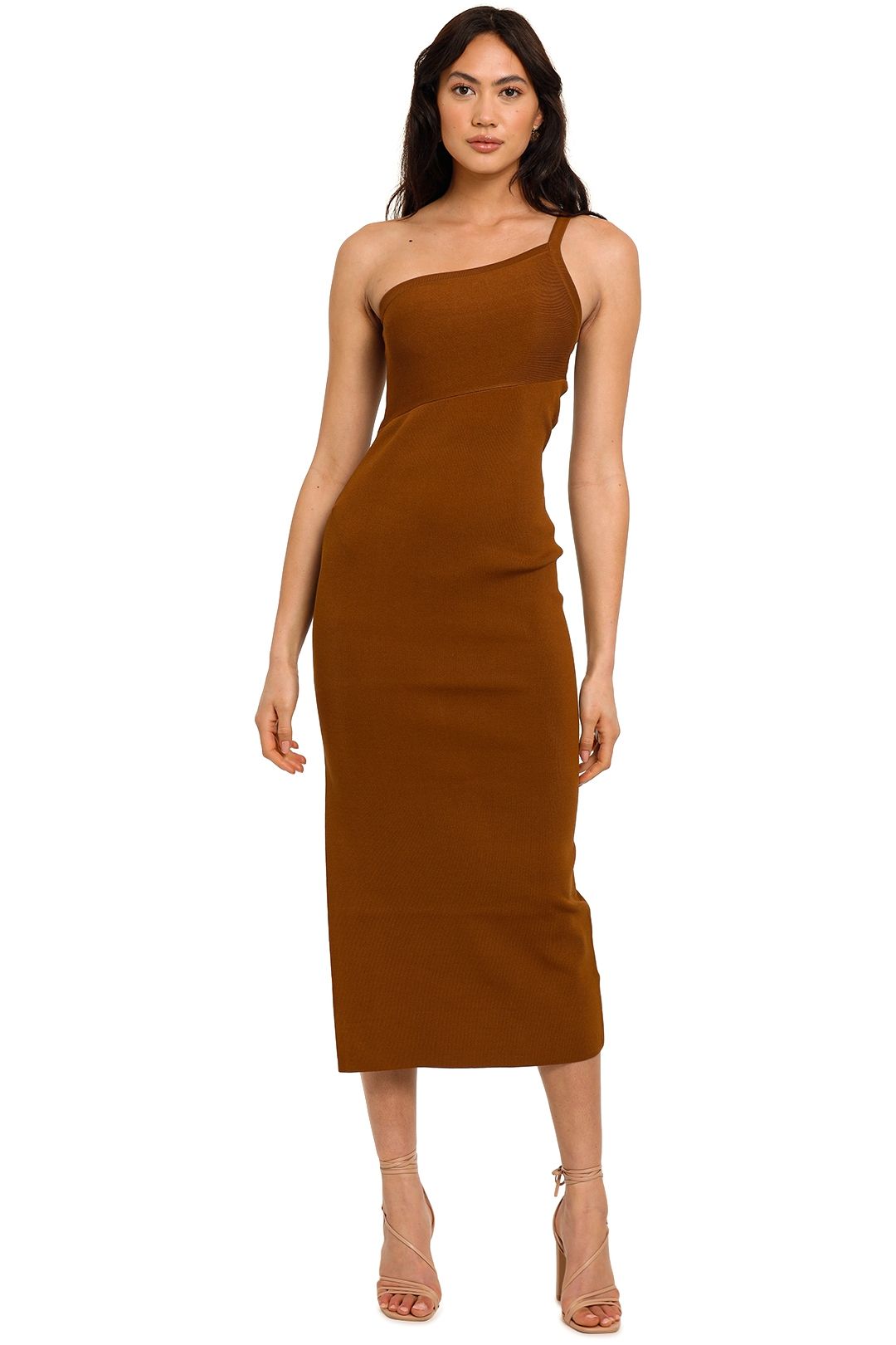 Significant Other Alicia Knit Dress Chocolate midi