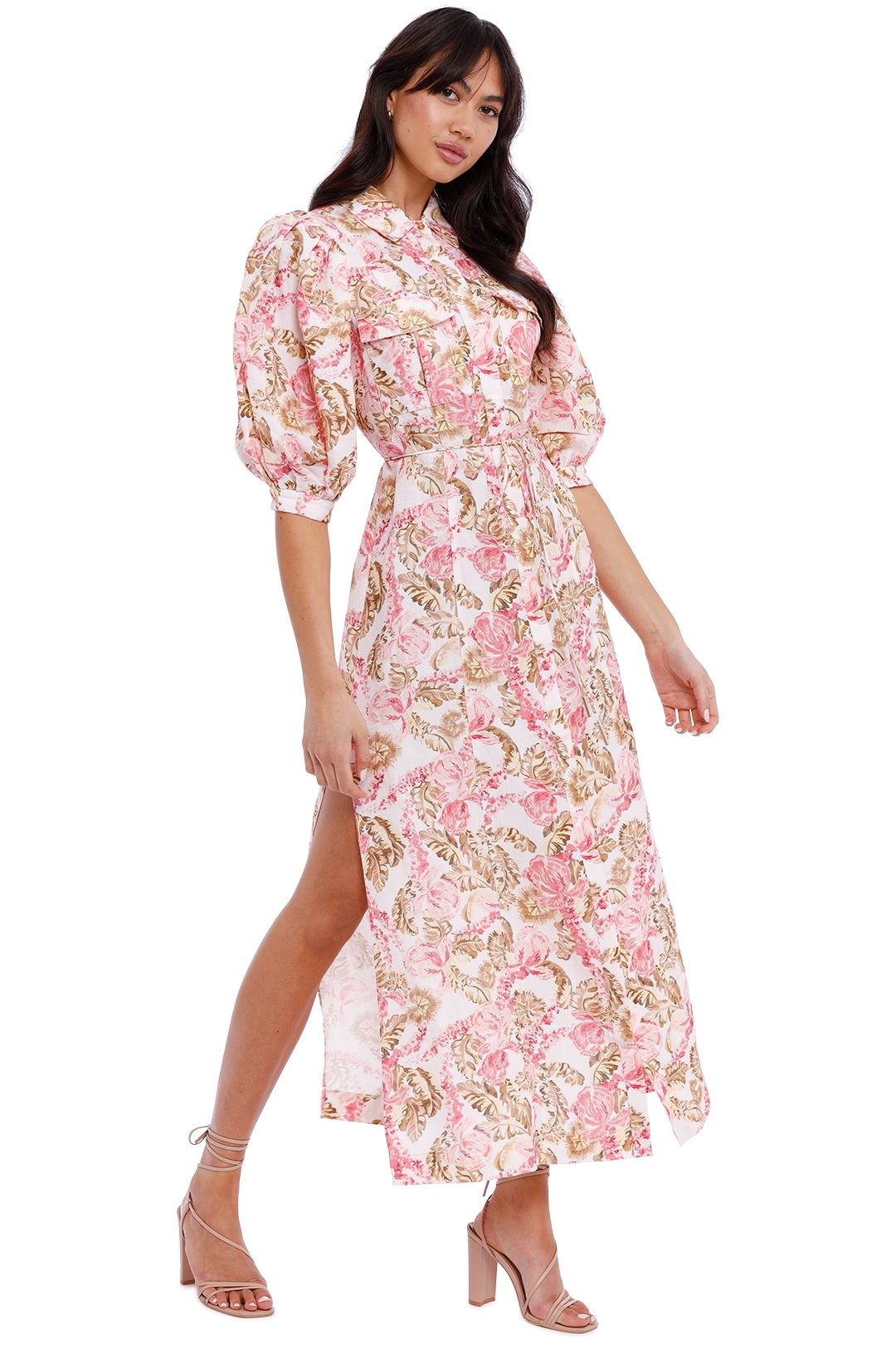 Significant Other Deanna Dress Sangria Floral print