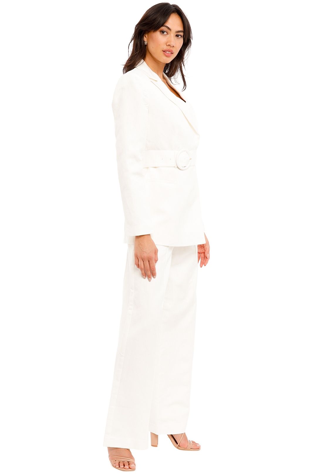 Significant Other Florina Blazer and Pant Set Ivory Maxi