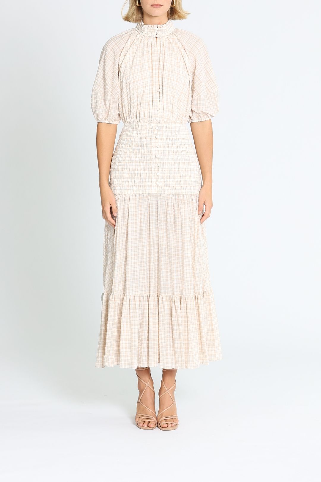 Significant Other Freya Dress Almond Check
