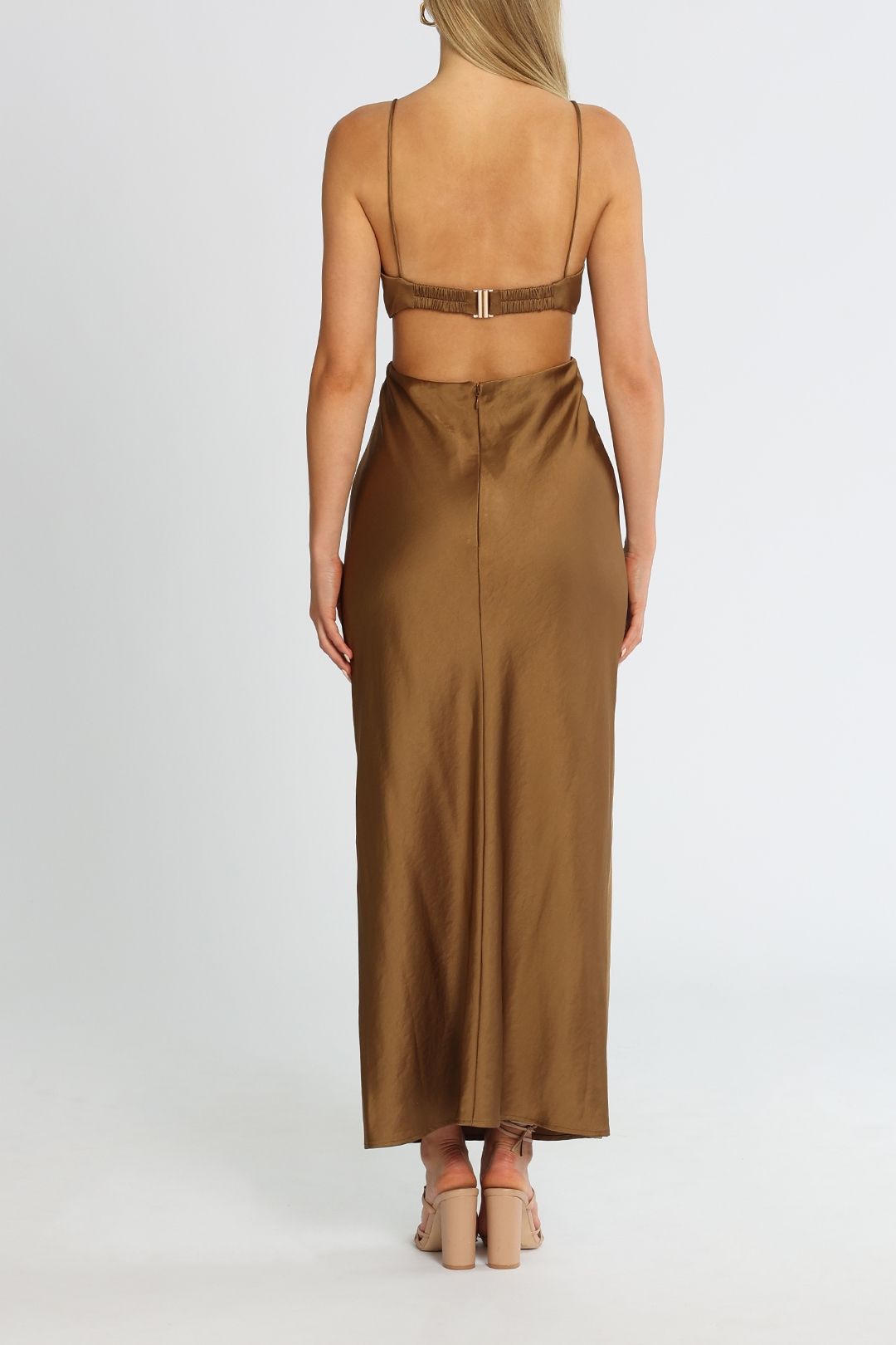 Significant Other Jacy Dress Dark Gold Midi