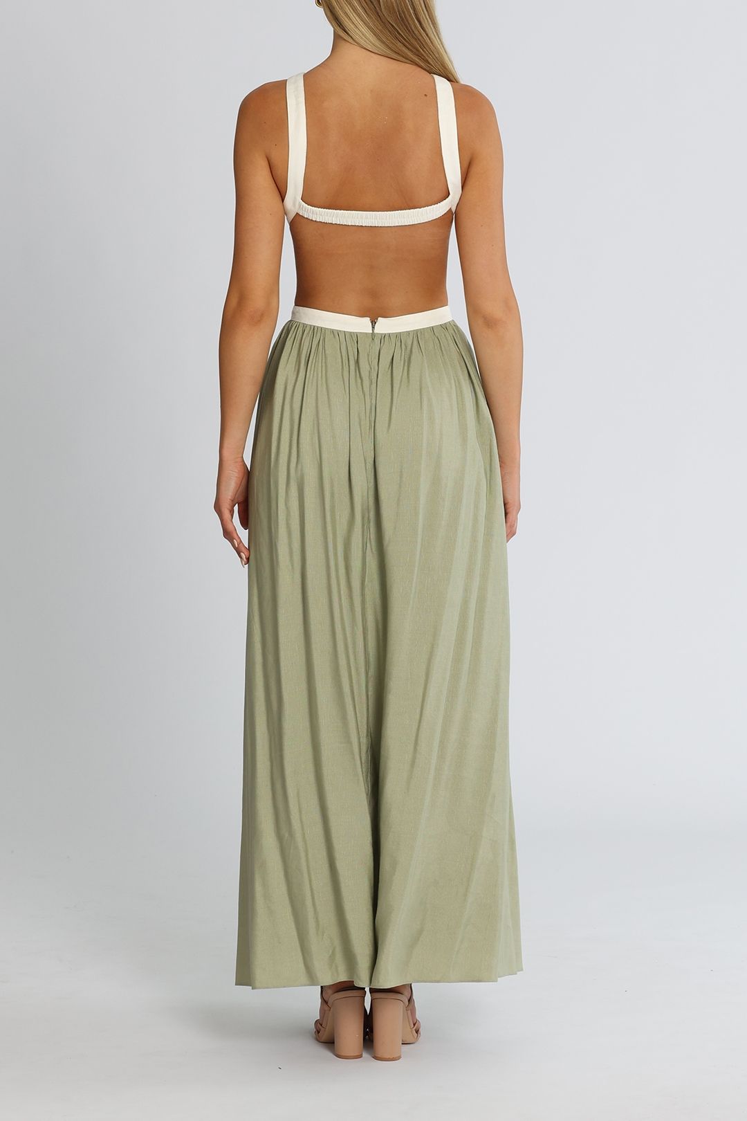 Significant Other Marino Dress Sage Backless