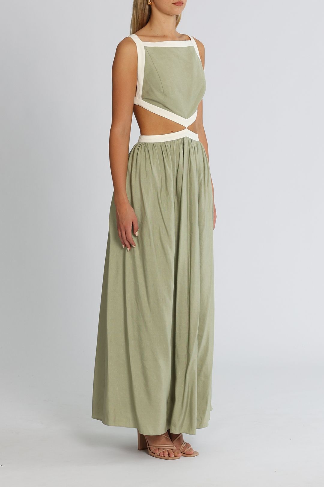 Significant Other Marino Dress Sage Cutout