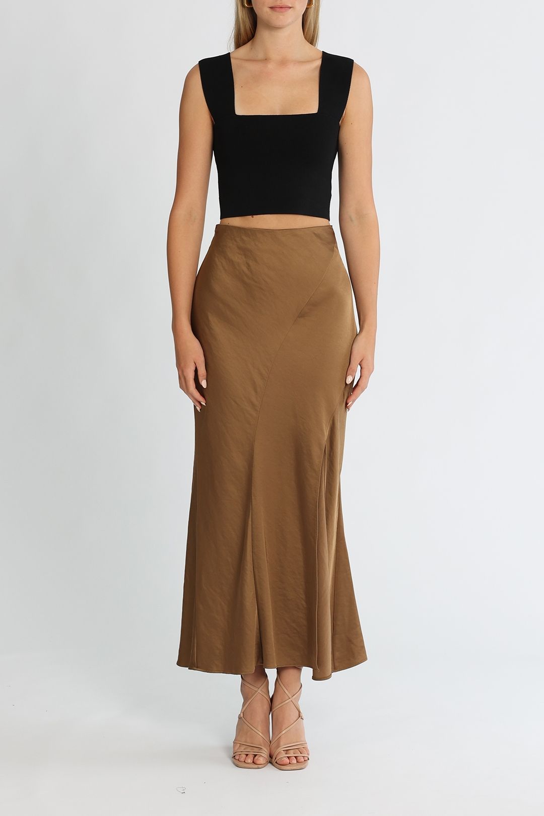 Significant Other Mimi Skirt Dark Gold