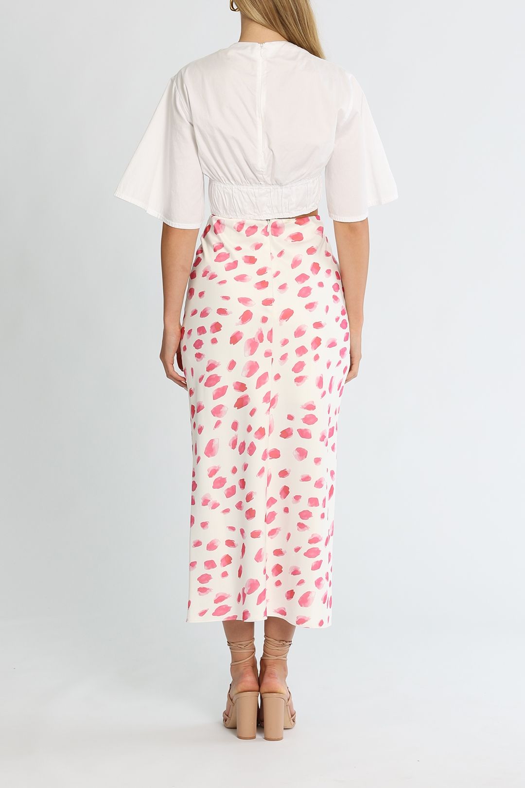 Significant Other Penny Skirt Rose High Waisted