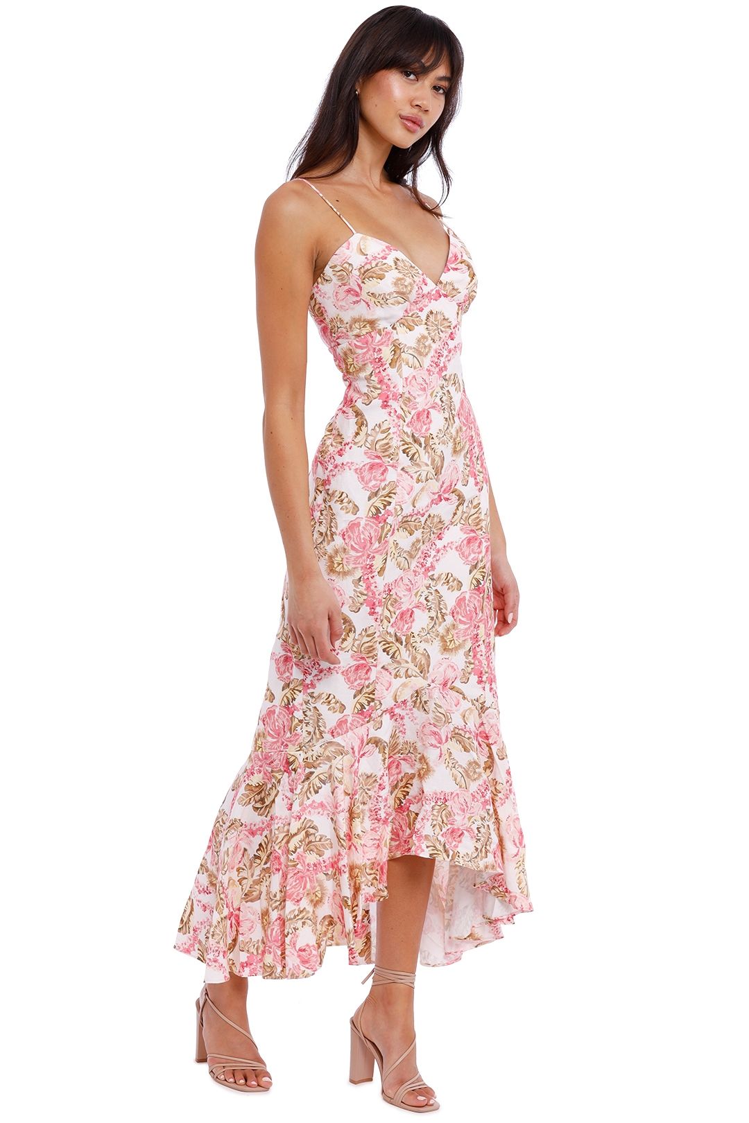 Night Lover Dress - Sangria Print