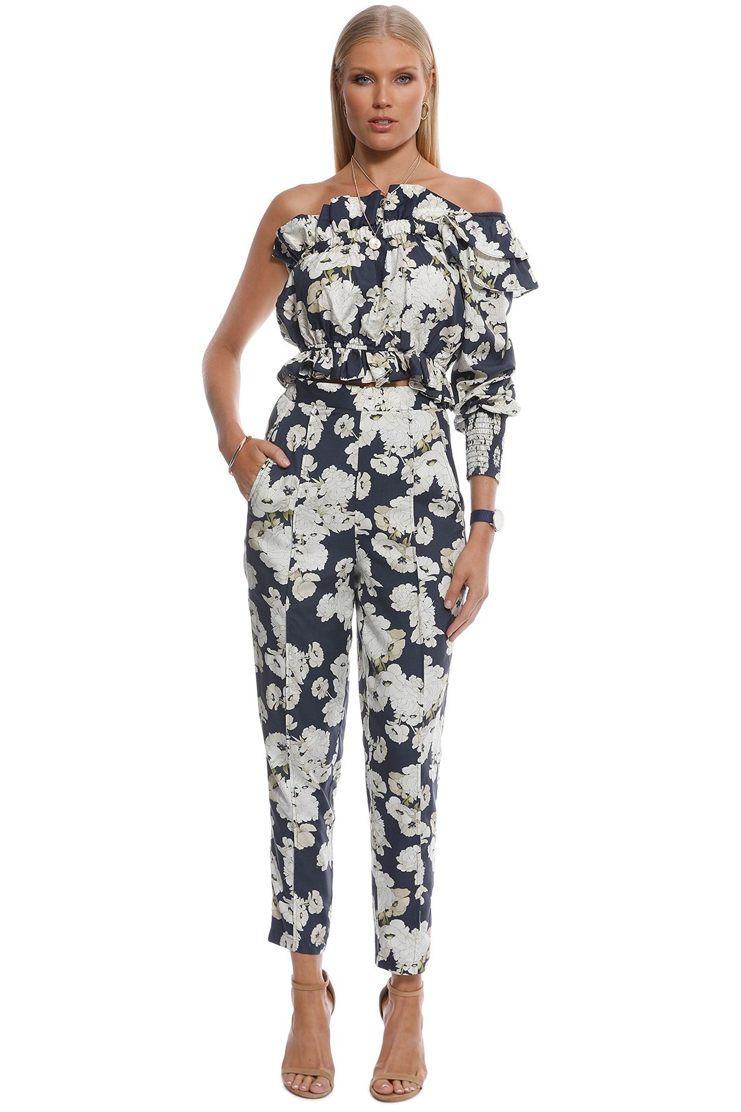 SIR the Label - Bellagio One Shoulder Top - Multi - Front