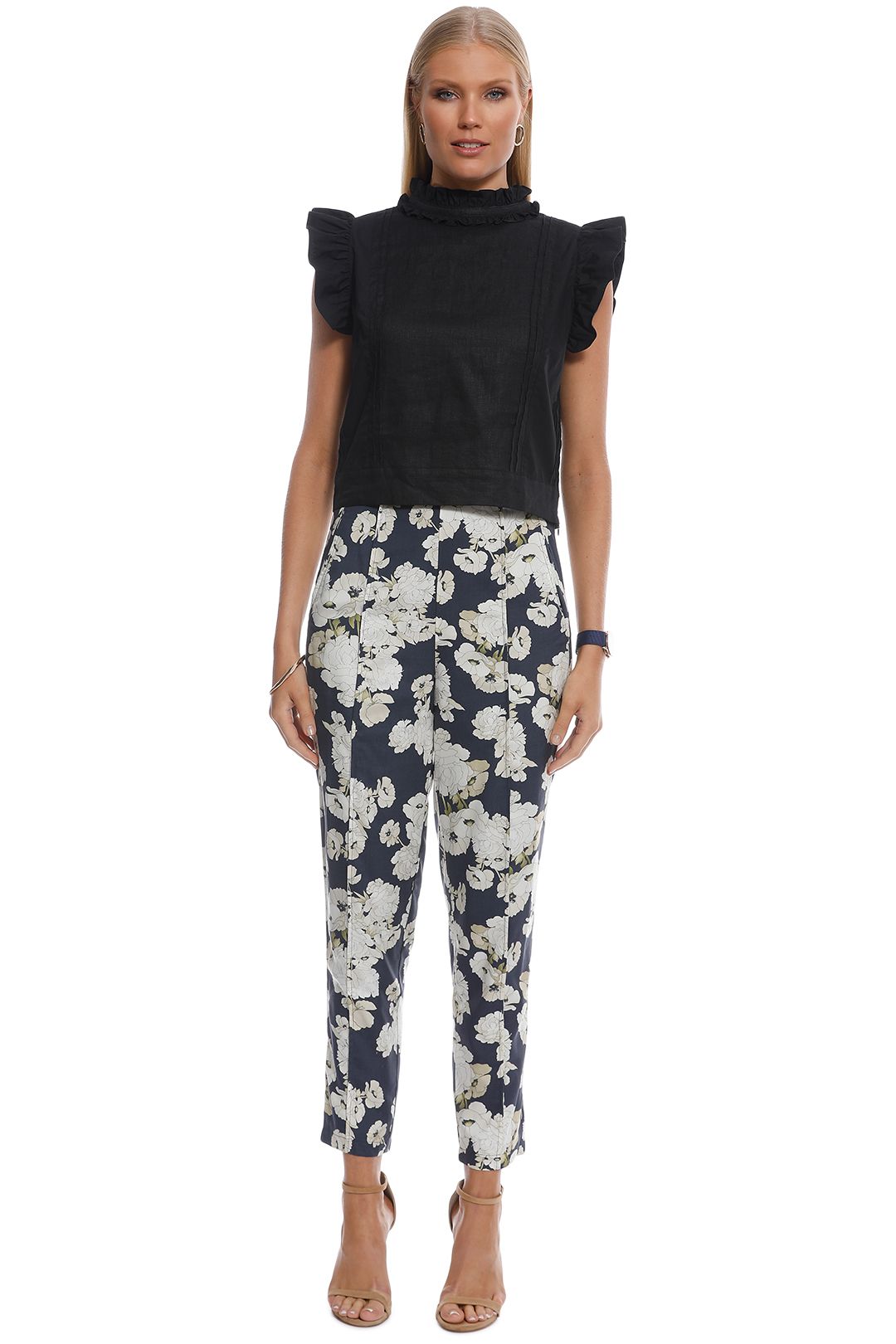 SIR the Label - Bellagio Panelled Pant - Multi - Front
